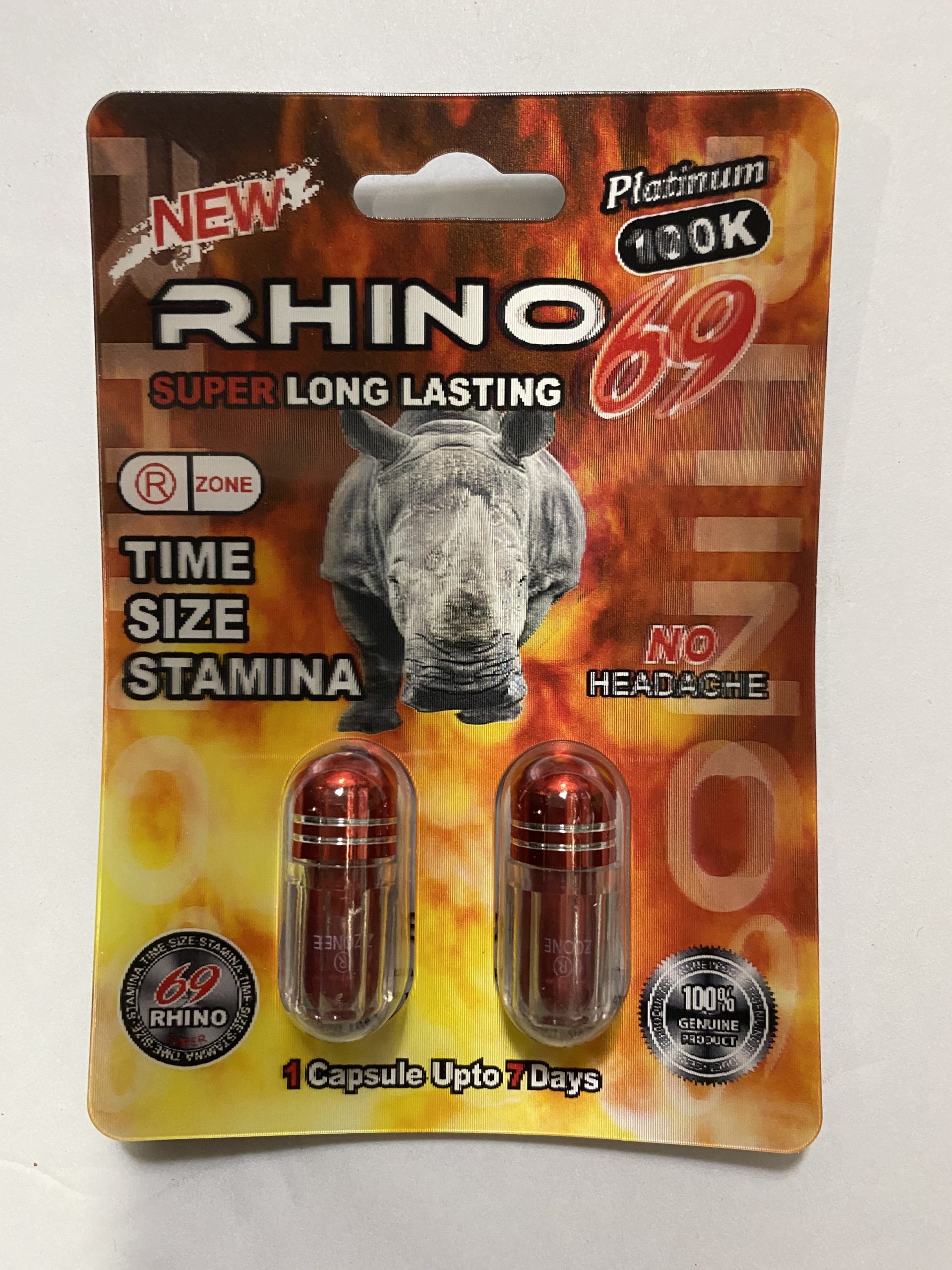 RHINO 69 PLATINUM 100K