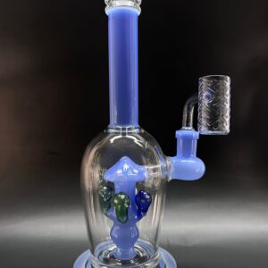 Straight Neck Bubble Glass Attractive Cone Mushroom Bong