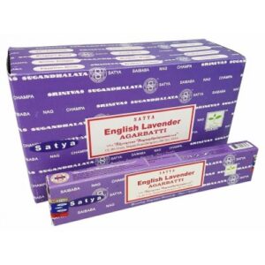 “ENGLISH LAVENDER” SATYA NAG CHAMPA INCENSE STICKS