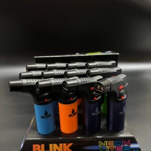 Multi-Colored Fancy Blink Dual Flame Torch Lighter