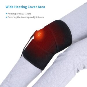 3 Adjust Heat Setting Soft Thermal Compression Wrap Knee Heating Pad Electric