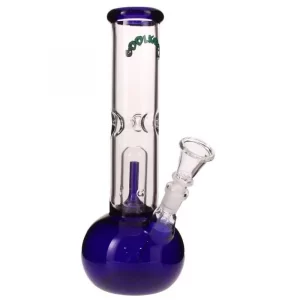 20cm high glass bong with percolator   083