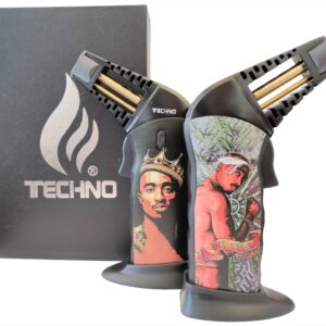 6″ Techno Torch TP Slant Torch Lighter in Gift Box 15811-TP2