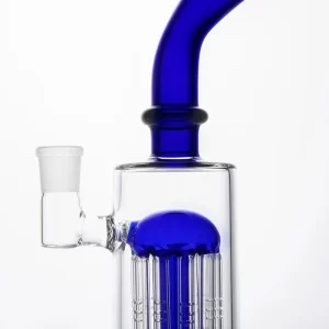 9 inch 10 arms percolator glass bongs bent water hookah handmade pipe thick beaker Bong