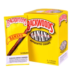 Banana Backwoods Cigars | 8 Packs of 5