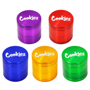 Cookies Cigarette Grinder 53MM 4-Layer Tobacco Herb Grinder Reusable Grinders