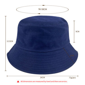 Cotton Custom Bucket Hats Wholesale Embroidered Logo Wide Brim Blank