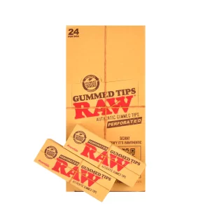 RAW Gummed Perforated Tips 24 Packs of 33