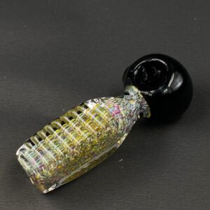 Reptilian Black Bowl | Hand Pipe