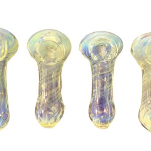 HP1327-HAND PIPE 2.5”   Iridescent pipe with a beautiful wrap around design.