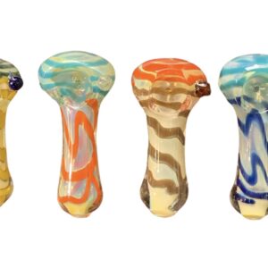 HP1329-HAND PIPE 2.5”   Large color blocking design featuring a single bead with amazing colors.