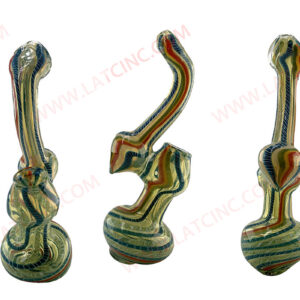 BB14 – 8” LARGE BUBBLER WITH COLORFUL LINE PRINTED