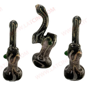 BB15 – 8” BUBBLER WITH COLORFUL LINE INSIDE