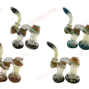 BB2C1 – 6”  2 CHAMBERS BUBBLER WITH COLOR LINE AND BALL INSIDE