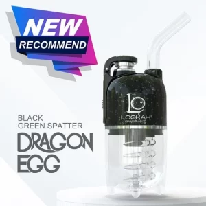 LOOKAH Vaporizer Dragon Egg Spatter Color – Black Green Spatter