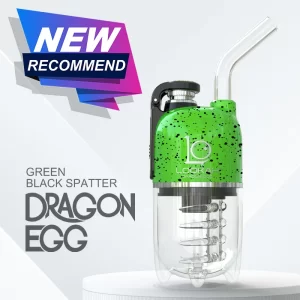 LOOKAH Vaporizer Dragon Egg Spatter Color – Green Black Spatter