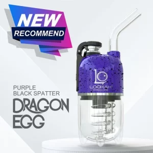 LOOKAH Vaporizer Dragon Egg Spatter Color – Purple Black Spatter