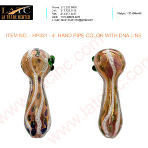 HP331 – 4’’ HAND PIPE COLOR WITH DNA LINE