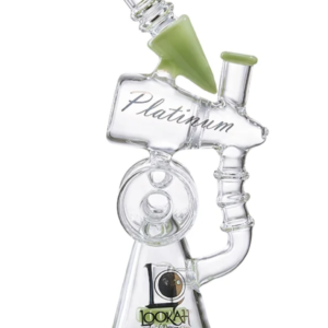 WPC994 DUAL CHABER PERCOLATOR BONG – LEMON GREEN