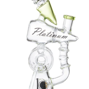 WPC994 DUAL CHABER PERCOLATOR BONG – MILK GREEN