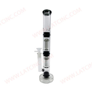 WP1027 – 14” STR TUBE WATER PIPE WITH ICE CATCHER AND 2 HONEY COMB