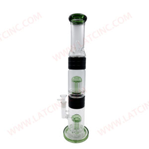 WP1028 – 18” STR TUBE WATER PIPE WITH ICE CATCHER AND HONEY COMB