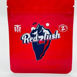 50 Red Zlush  3.5 gram empty Mylar bags