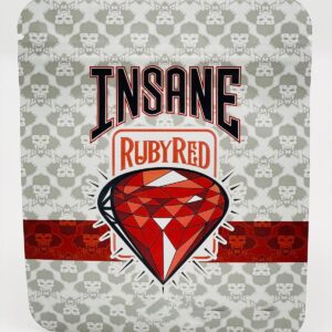 50 Insane Ruby Red 3.5 gram empty Mylar bags