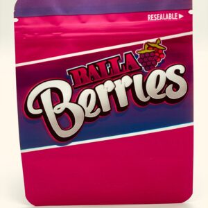 50 Balla Berries 3.5-gram empty Mylar bags.