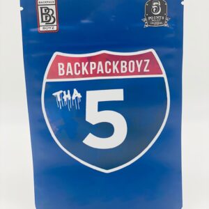 50 Backpackboyz Tha 5 3.5-gram empty Mylar bags.