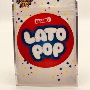 50 Lato Pop Gasonly 3.5 gram empty Mylar bags