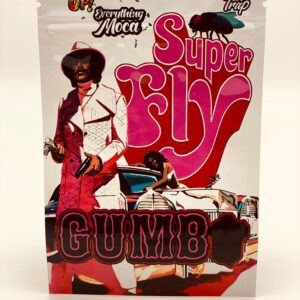 50 Super Fly Gumbo Jok’s Up 3.5-gram empty Mylar bags.