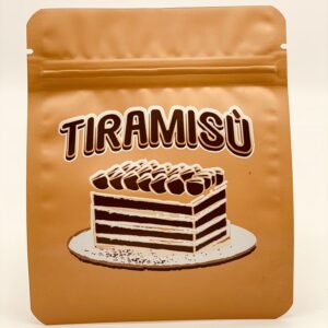 50 Tiramisu 3.5-gram empty Mylar bags