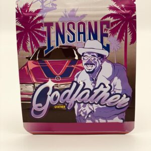 50 Insane Godlather 3.5 gram empty Mylar bags