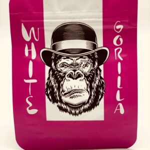 50 White Gorilla  3.5 gram empty Mylar bags