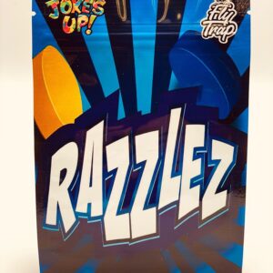 50 Jokes Up Razzlez 3.5 gram empty Mylar bags