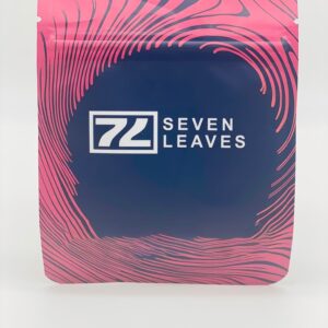 50 Seven Leaves 3.5 gram empty Mylar bags