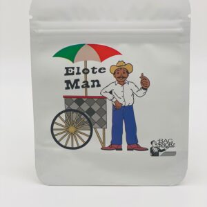 50 Elote Man 3.5 gram empty Mylar bags