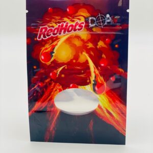 50 Red Hot  3.5 gram empty Mylar bags