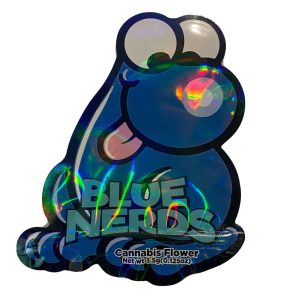 50 Blue Nerds 3.5-gram empty Cut Mylar bags