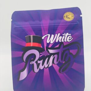 50 White Runtz 3.5 gram empty Mylar bags