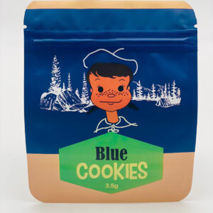 50 Blue Cookies backpack  Boyz 3.5-gram empty Mylar bags