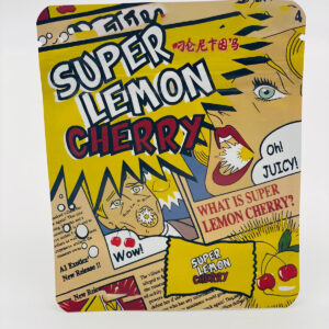 50 Supper Lemon Cherry 3.5-gram empty Mylar bags