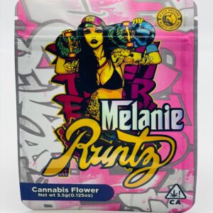 50 Melanie Runtz 3.5-gram empty Mylar bags