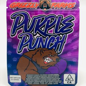 50 Purple Punch 3.5-gram Empty Mylar bags