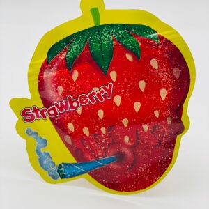 50 Strawberry 3.5-gram Empty Mylar bags