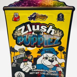 50 Zlush Pupplez 3.5-gram empty Mylar bags