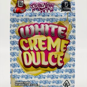 50 White Cream Dulce 3.5-gram empty Mylar bags