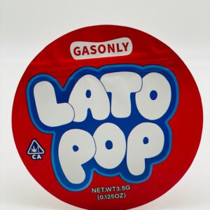 50 Lato Pop Gasonly 3.5-gram empty Mylar bags