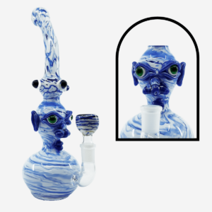 Blue Boogie Face Bong